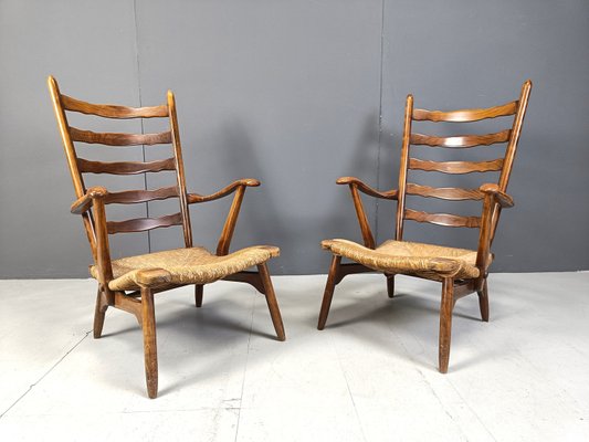 Mid-Century Organic Armchairs by De Ster Gelderland, 1960s, Set of 2-IRH-2035604