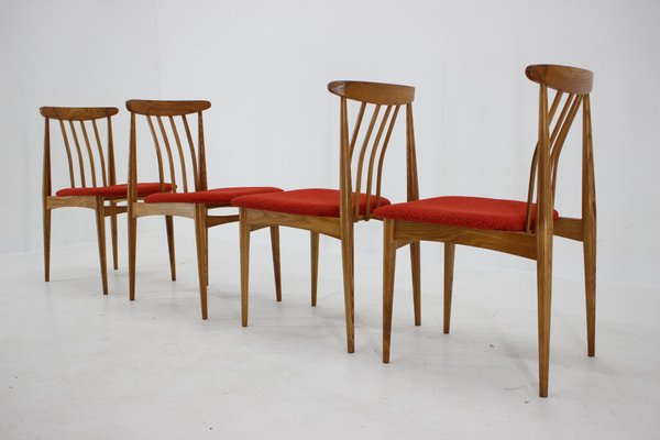 Mid-Century Organic Beech Dining Chairs, 1960s, Set of 4-TZ-970541