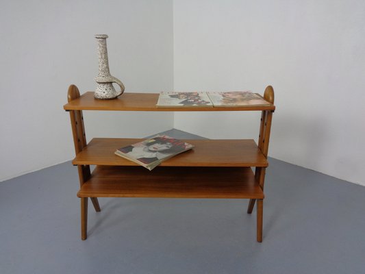 Mid-Century Organic Teak Bookcase by Karl Nothhelfer, 1950s-RDW-1767773