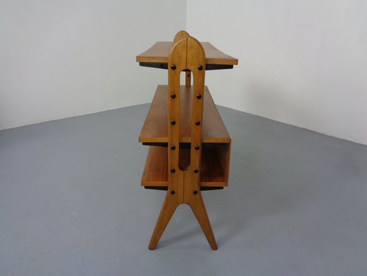 Mid-Century Organic Teak Bookcase by Karl Nothhelfer, 1950s-RDW-1767773