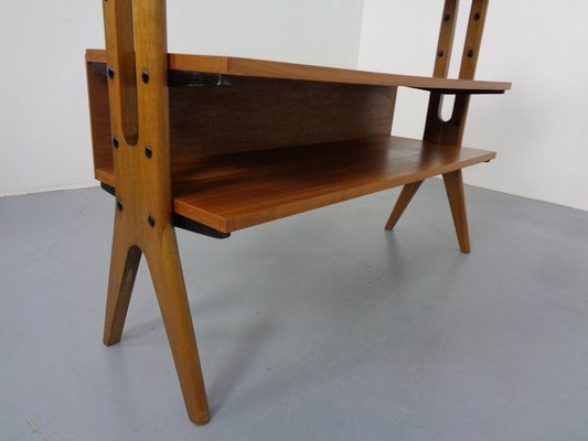 Mid-Century Organic Teak Bookcase by Karl Nothhelfer, 1950s-RDW-1767773