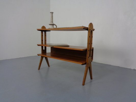 Mid-Century Organic Teak Bookcase by Karl Nothhelfer, 1950s-RDW-1767773