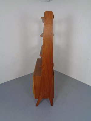 Mid-Century Organic Teak Bookcase by Karl Nothhelfer for Pollmann, 1950s-RDW-900386