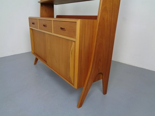 Mid-Century Organic Teak Bookcase by Karl Nothhelfer for Pollmann, 1950s-RDW-900386