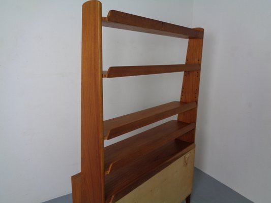 Mid-Century Organic Teak Bookcase by Karl Nothhelfer for Pollmann, 1950s-RDW-900386