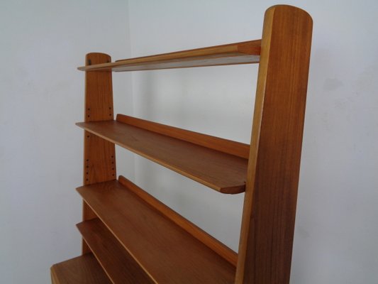 Mid-Century Organic Teak Bookcase by Karl Nothhelfer for Pollmann, 1950s-RDW-900386