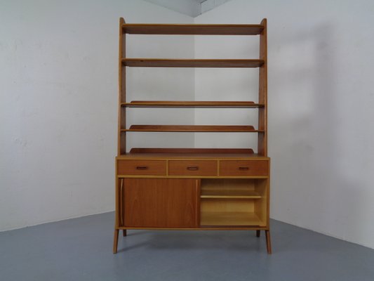 Mid-Century Organic Teak Bookcase by Karl Nothhelfer for Pollmann, 1950s-RDW-900386