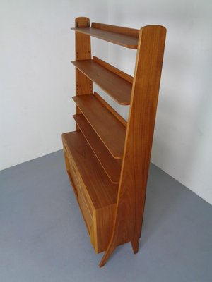 Mid-Century Organic Teak Bookcase by Karl Nothhelfer for Pollmann, 1950s-RDW-900386