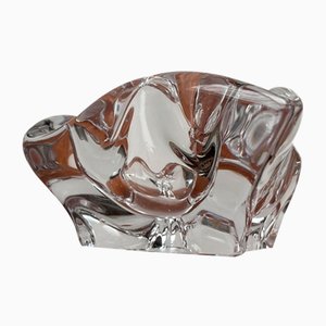 Mid-Century Organically Shaped Glass Ashtray or Bowl from Bayel Cristal of France, 1960s-UAH-1802376