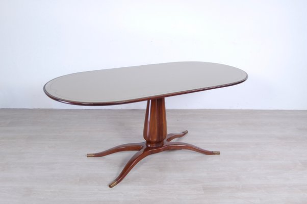 Mid-Century Oval Dining Table in the Style of Paolo Buffa, 1950s-XSG-872550