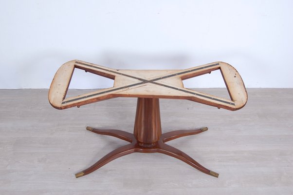 Mid-Century Oval Dining Table in the Style of Paolo Buffa, 1950s-XSG-872550