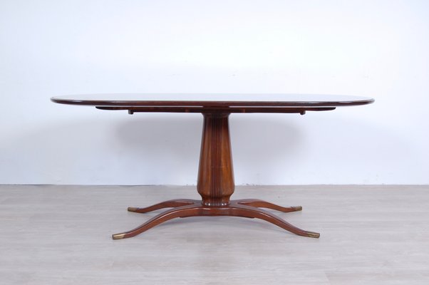 Mid-Century Oval Dining Table in the Style of Paolo Buffa, 1950s-XSG-872550