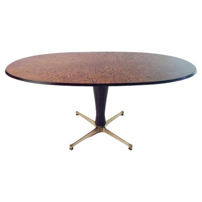 Mid-Century Oval Dining Table, Italy, 1960s-FO-1821426