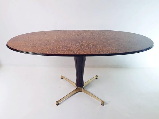 Mid-Century Oval Dining Table, Italy, 1960s-FO-1821426