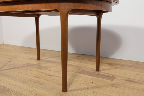 Mid-Century Oval Extendable Teak Dining Table from McIntosh, 1960s-NIT-2029030