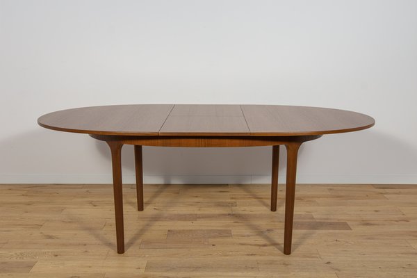 Mid-Century Oval Extendable Teak Dining Table from McIntosh, 1960s-NIT-2029030