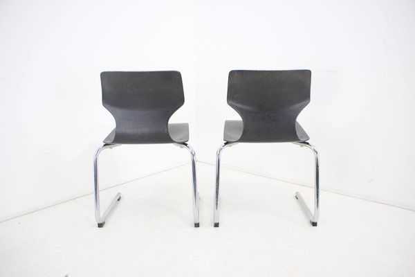 Mid-Century Pagwood Chairs attributed to Flototto for Flötotto, 1980, Set of 2-TZ-1398649