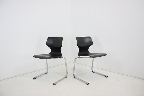 Mid-Century Pagwood Chairs attributed to Flototto for Flötotto, 1980, Set of 2-TZ-1398649