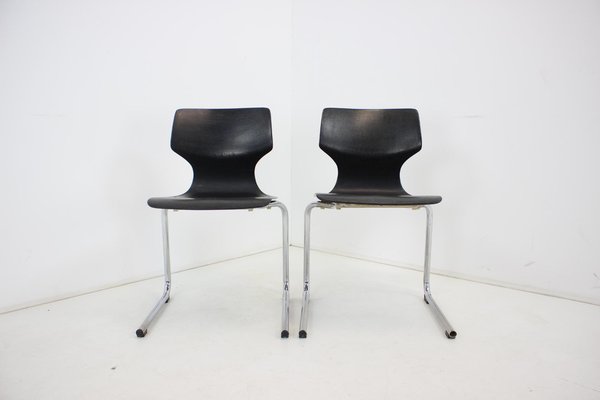 Mid-Century Pagwood Chairs attributed to Flototto for Flötotto, 1980, Set of 2-TZ-1398649