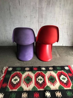 Mid-Century Panton Chairs by Verner Panton for Vitra, Set of 2-OXJ-896946