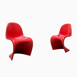 Mid-Century Panton Side Chairs by Verner Panton for Vitra Herman Miller, Set of 2-UAH-1078700