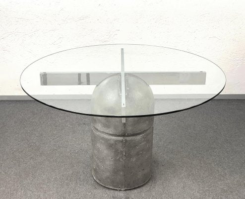 Mid-Century Paracarro Dining Table & Chairs by Giovanni Offredi for Saporiti, 1973, Set of 5-JDR-1126033