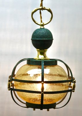 Mid-Century Pendant in Metal and Glass-MJY-1195183