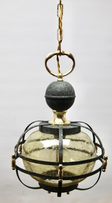 Mid-Century Pendant in Metal and Glass-MJY-1195183