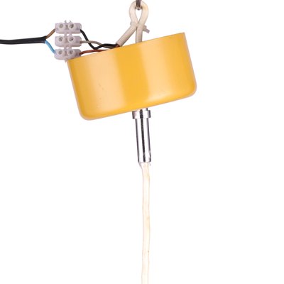 Mid-Century Pendant Lamp in Mustard Yellow from Stilnovo, Italy, 1970s-QBR-990476