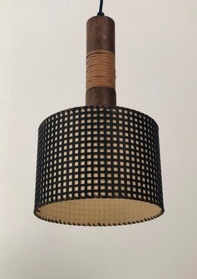 Mid-Century Pendant Lamp with 3 Elements from Werkstätte Hagenauer Wien, Austria, 1950s-BAF-763463