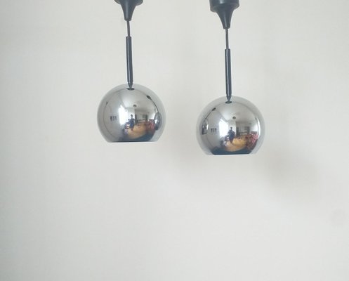 Mid-Century Pendant Lamps by Motoko Ishii for Staff Leuchten, Germany, 1970s, Set of 2-TZ-1016718