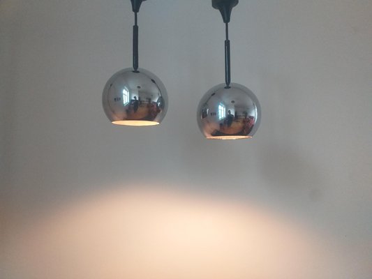 Mid-Century Pendant Lamps by Motoko Ishii for Staff Leuchten, Germany, 1970s, Set of 2-TZ-1016718