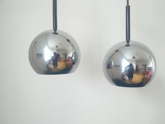 Mid-Century Pendant Lamps by Motoko Ishii for Staff Leuchten, Germany, 1970s, Set of 2-TZ-1016718