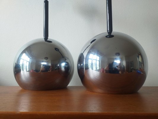 Mid-Century Pendant Lamps by Motoko Ishii for Staff Leuchten, Germany, 1970s, Set of 2-TZ-1016718