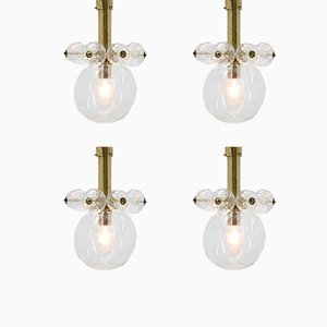 Mid-Century Pendant Lamps from Kamenický Šenov, 1970s, Set of 4-TZ-551721