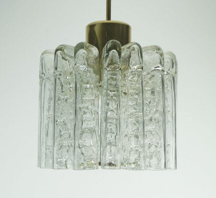 Mid-Century Pendant Light Chandelier with 16 Glass Tubes from Doria Leuchten, 1960s-FH-1787030