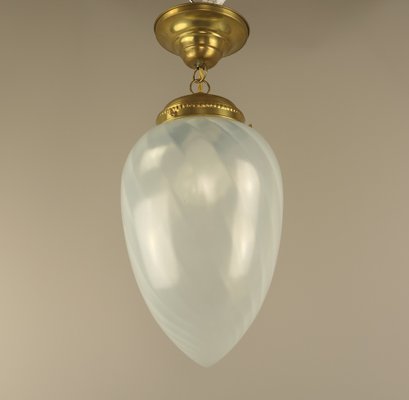 Mid-Century Pendant Light with Drop-Shaped Murano Shade, 1960s-KDB-1773634