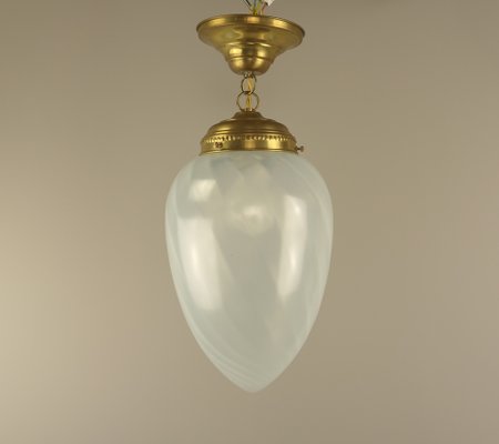 Mid-Century Pendant Light with Drop-Shaped Murano Shade, 1960s-KDB-1773634