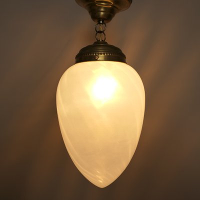 Mid-Century Pendant Light with Drop-Shaped Murano Shade, 1960s-KDB-1773634