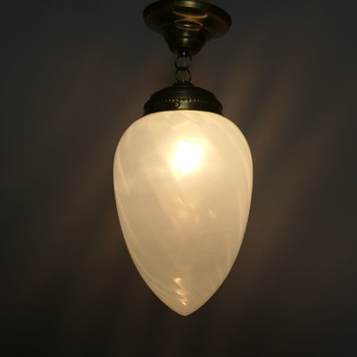 Mid-Century Pendant Light with Drop-Shaped Murano Shade, 1960s-KDB-1773634