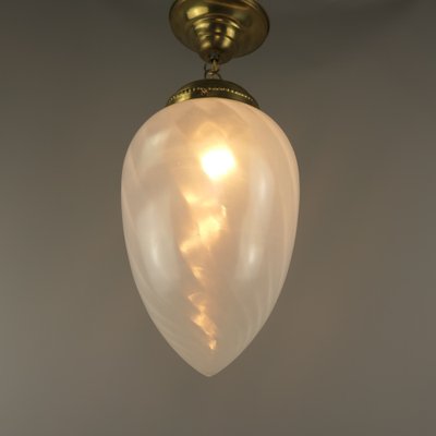 Mid-Century Pendant Light with Drop-Shaped Murano Shade, 1960s-KDB-1773634