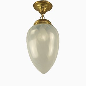 Mid-Century Pendant Light with Drop-Shaped Murano Shade, 1960s-KDB-1773634