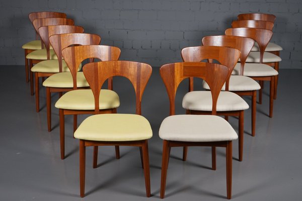 Mid-Century Peter Dining Chairs by Niels Koefoed for Koefoeds Hornslet, 1950s, Set of 6-XNJ-866339