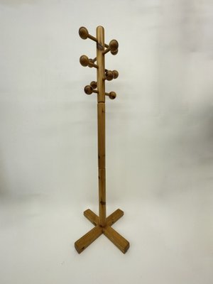 Mid-Century Pine Coat Rack, 1970s-BGP-1719570