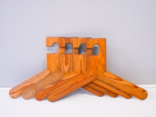 Mid-Century Pine Hangers, Set of 4-OGU-833913