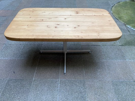 Mid-Century Pine Les Arcs Dining Table attributed to Charlotte Perriand, 1969-RJQ-844792