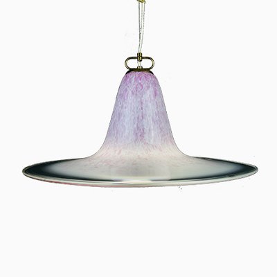 Mid-Century Pink Murano Glass Pendant Lamp by Veluce, Italy, 1970s-WQC-980517