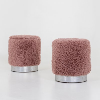 Mid-Century Pink Stools, Set of 2-VEI-1744259