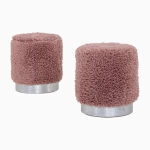 Mid-Century Pink Stools, Set of 2-VEI-1744259