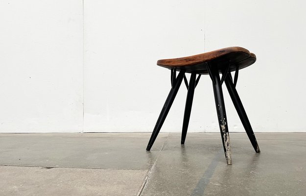 Mid-Century Pirkka Stool by Ilmari Tapiovaara for Laukaan Puu-UAH-1736382